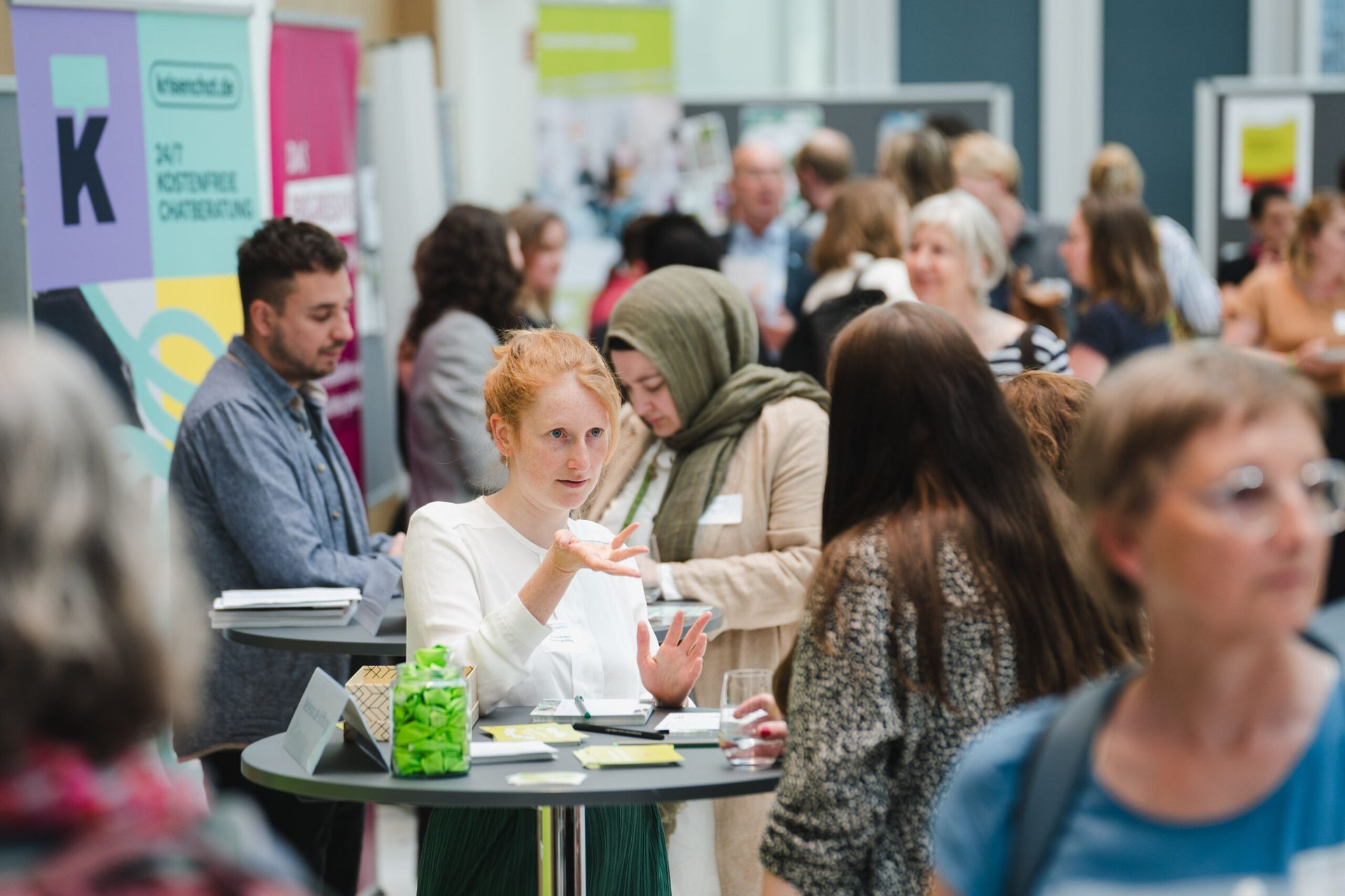 Am Markt der Möglichkeiten der 3. Konferenz „Gemeinsam aus der Einsamkeit“ in Berlin