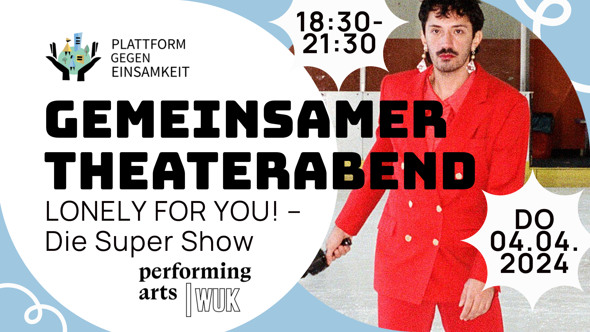 GEMEINSAMER THEATERABEND | LONELY FOR YOU! im WUK