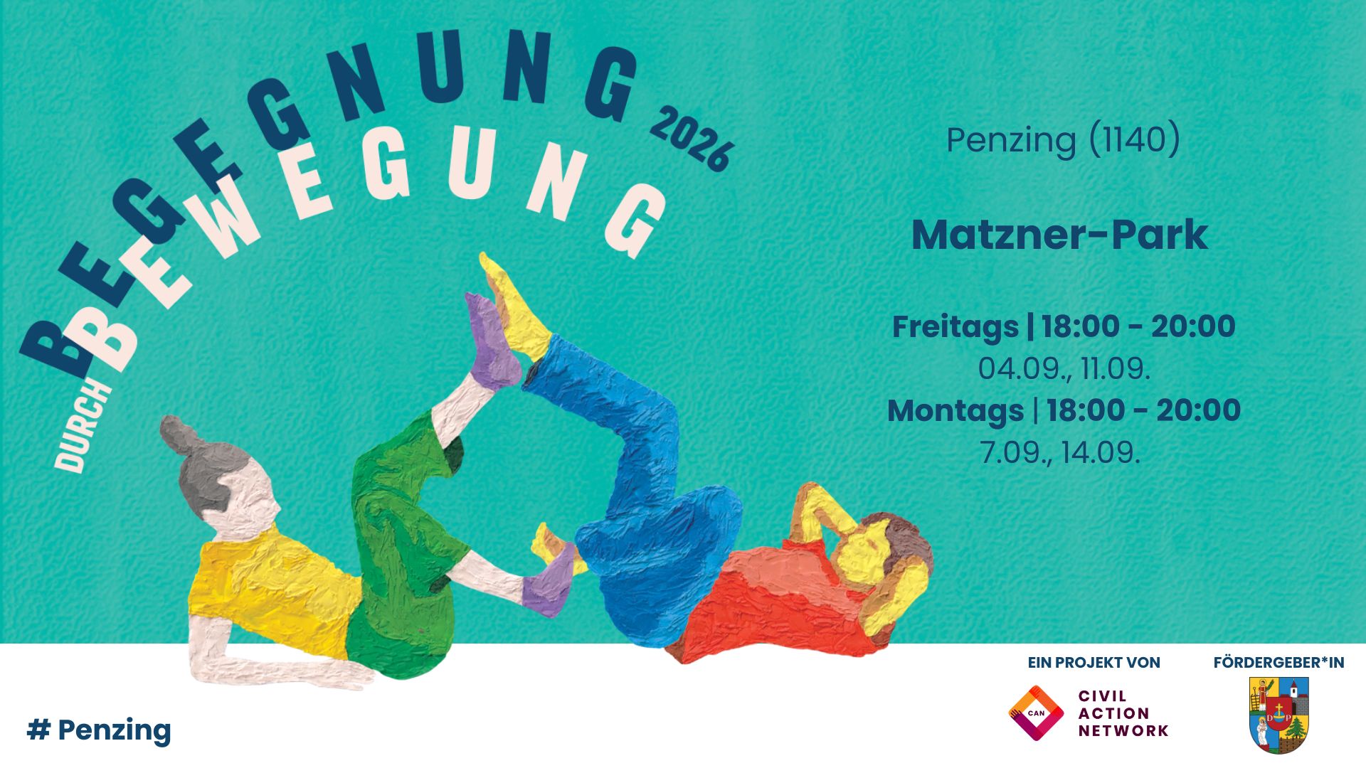 BEGEGNUNG DURCH BEWEGUNG 2026 - Kostenlose Bewegungsworkshops in Penzing