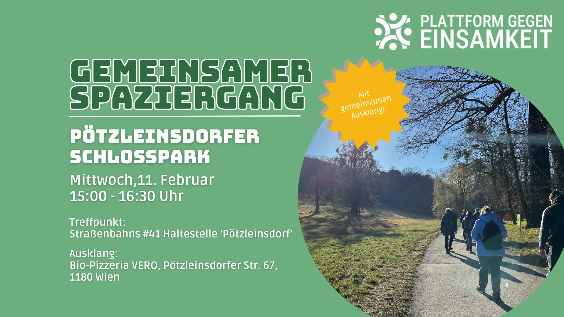 Gemeinsamer Spaziergang -Pötzleinsdorfer Schlosspark