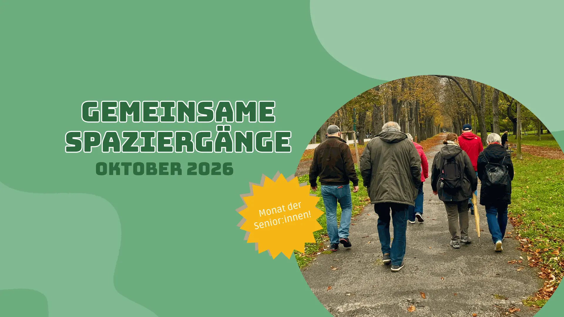 Monat der Senior:innen: Gemeinsame Spaziergänge im Oktober