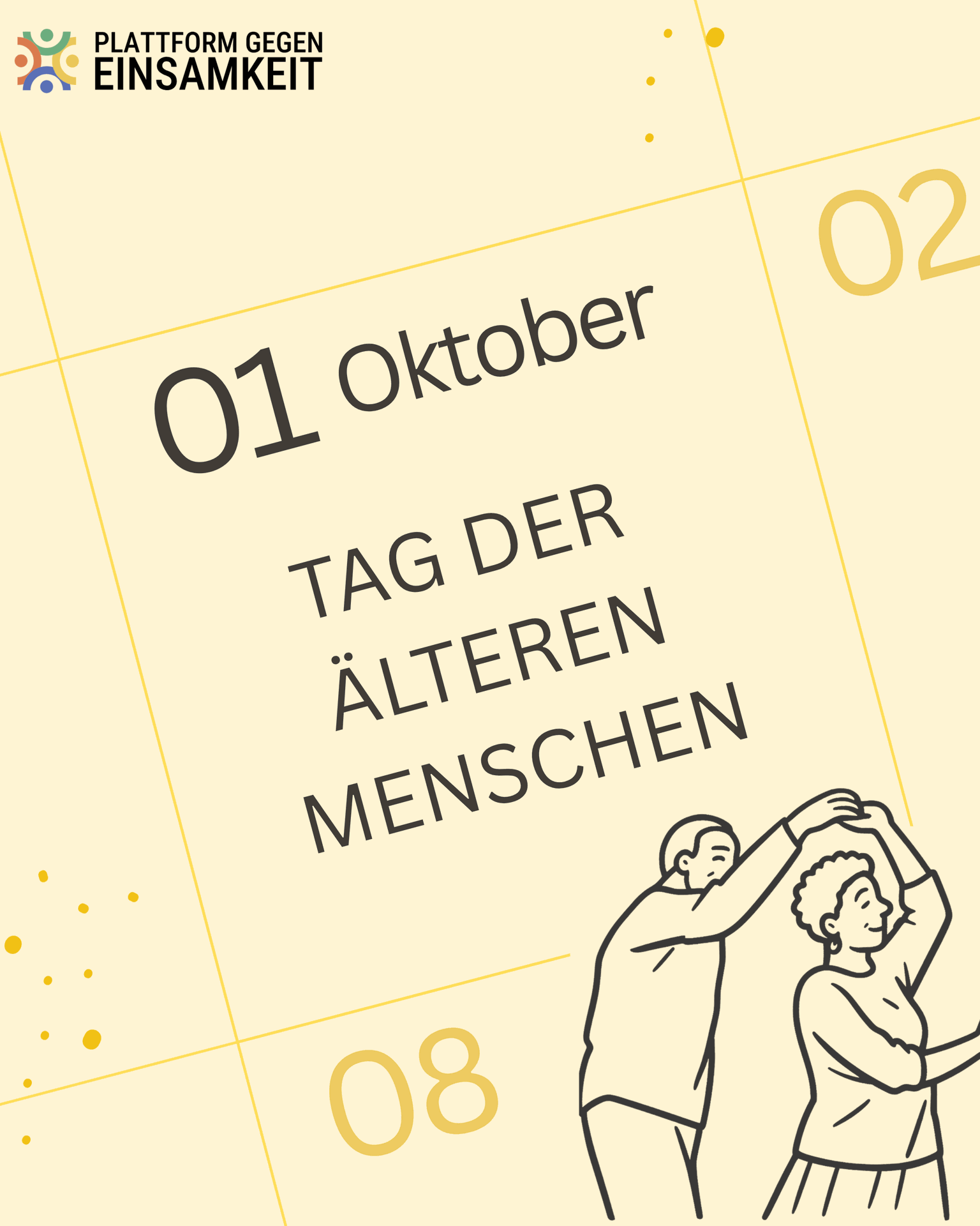 Der 1. Oktober ist Tag der älteren Menschen!